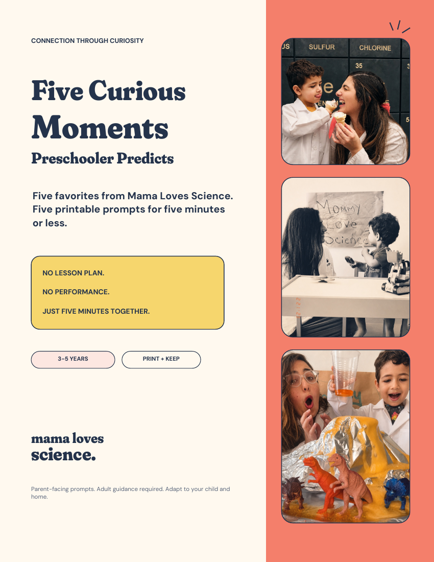 Preview of the new Preschooler Predicts printable